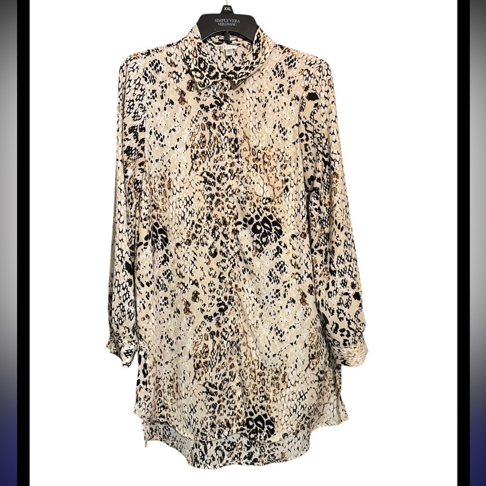 Spence Leopard Print Women's Top size medium